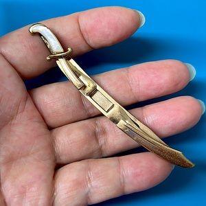 🖤Vtg 40s SWANK Sword 🗡️ tie clip